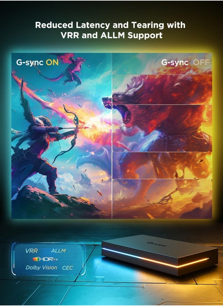 Govee AI Smart Sync Box Kit 8K HDMI 2.1 with strip lights for 55-65"TV Max  - Image 4