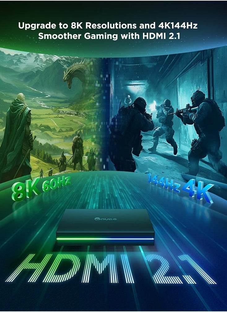 Govee AI Smart Sync Box Kit 8K HDMI 2.1 with strip lights for 55-65"TV Max  - Image 2