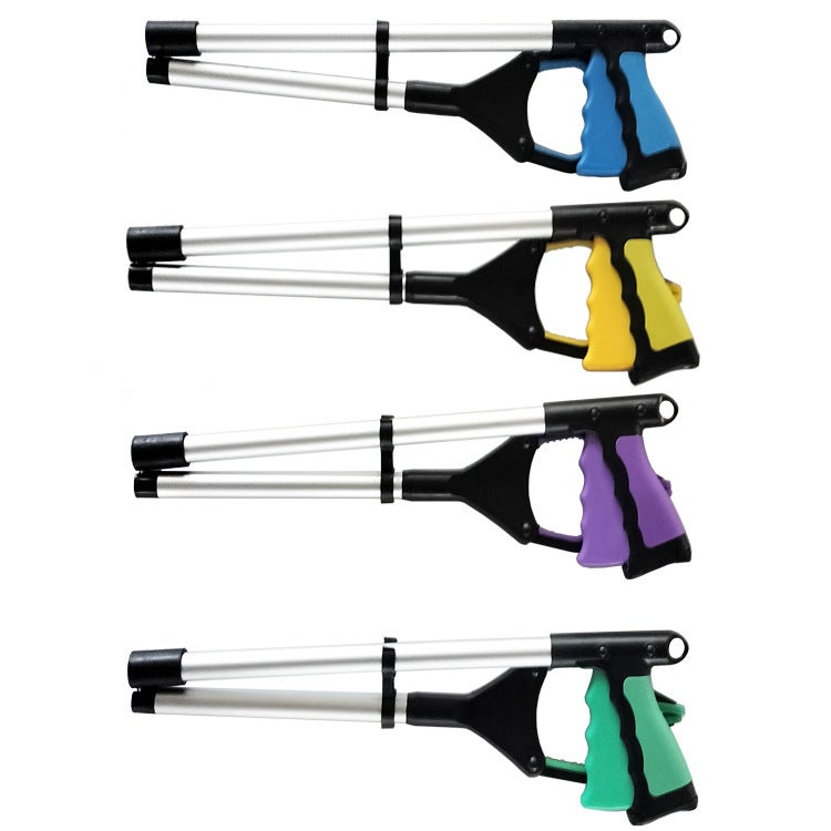 Folding Garbage Clip Picker With Magnet Thickened Aluminum Alloy Household Pick-Up Sanitation Pick-Up Pliers Sanitary Clip - Image 4