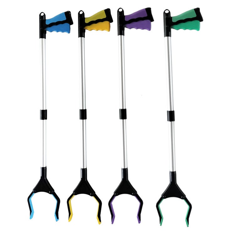 Folding Garbage Clip Picker With Magnet Thickened Aluminum Alloy Household Pick-Up Sanitation Pick-Up Pliers Sanitary Clip - Image 5