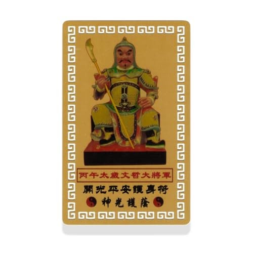 I-MART Tai Sui Amulet 2026 Feng Shui Card, General Wen Zhe Year of The Horse Protection Talisman, Tai Sui Card 2026 for Luck, Harmony & Prosperity, Pocket Size Feng Shui Gift 3.2x2 Inches (Size E) - Image 1