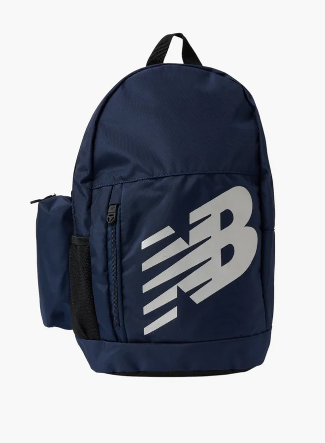 New Balance Logo Print School Backpack with Pencil Pouch - 14x28x43 cm