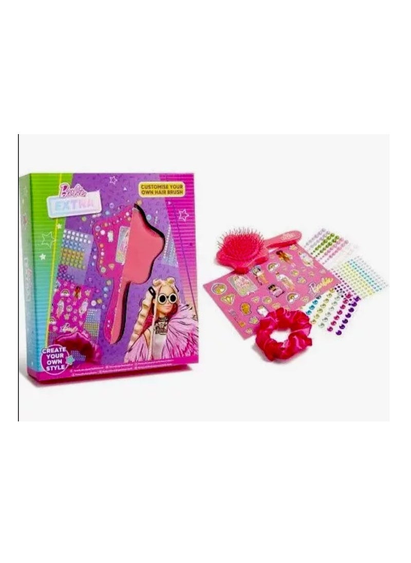 Barbie Barbie Beauty Accessory Set Decorate Your Own Hairbrush Scrunchie  - Image 1
