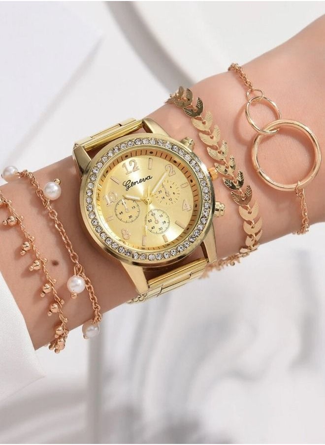 Geneva Women's Stainless Steel Analog Watch Set  - Image 2