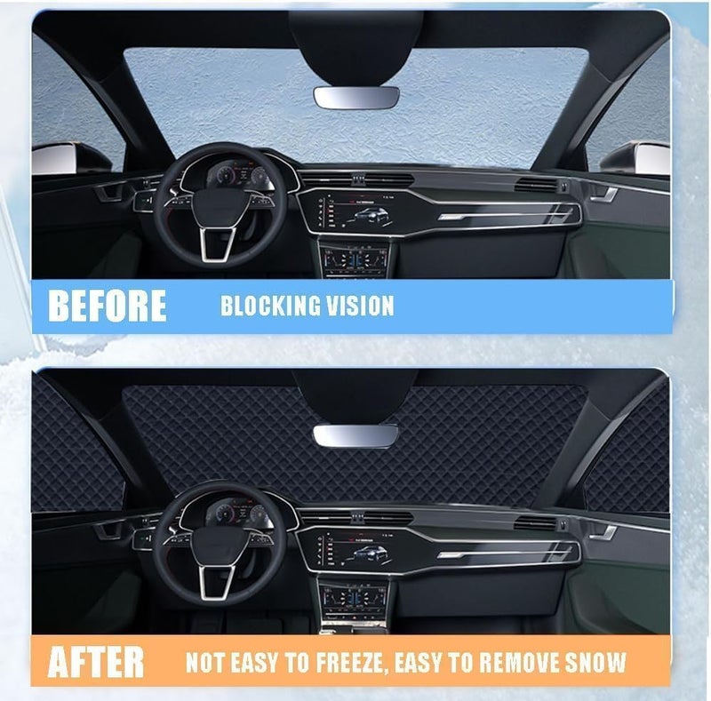 Car Windshield Cover for Ice and Snow for Range Rover Discovery Sport 2022-2024 2025, Windshield Cover Snow Cover Against Car Protector Winter Accessories for Cars - Image 3