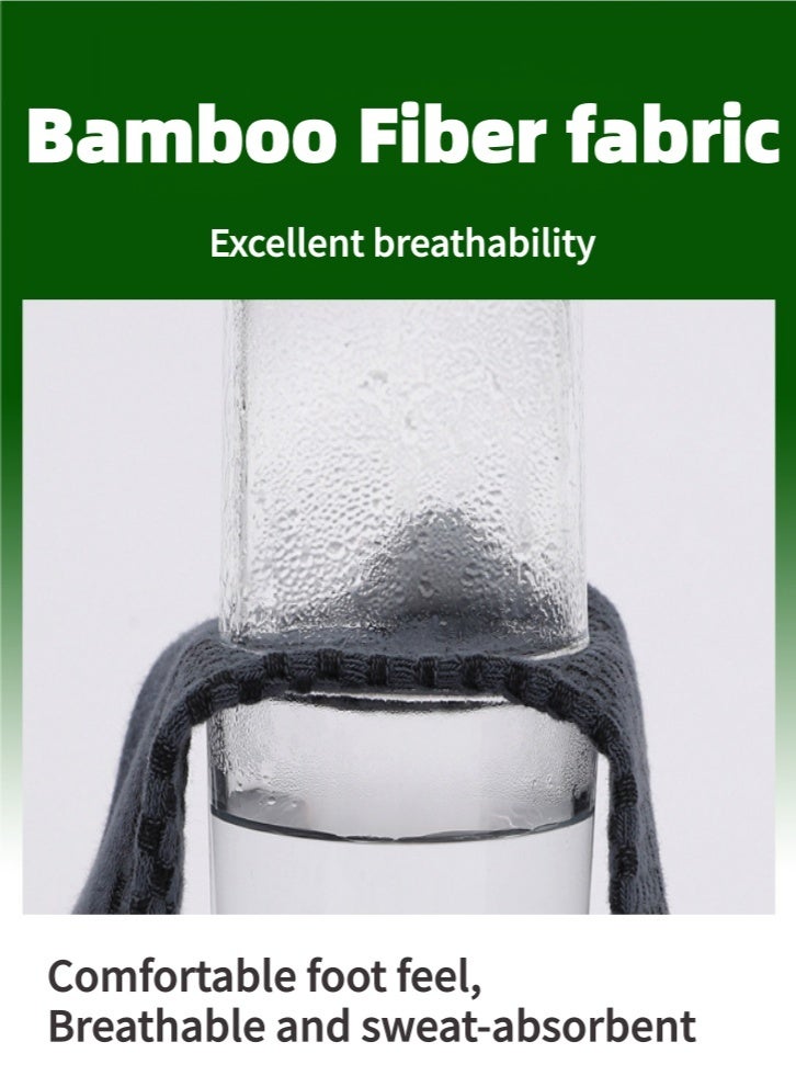 لولكس جوارب Lullaxx الرجالية المصنوعة من الخيزران، 5 أزواج، ماصة للرطوبة، مناسبة لجميع الفصول (الإمارات العربية المتحدة/السعودية، مقاسات رقمية، 39، 46، عادي، أسود بالكامل) - Image 5