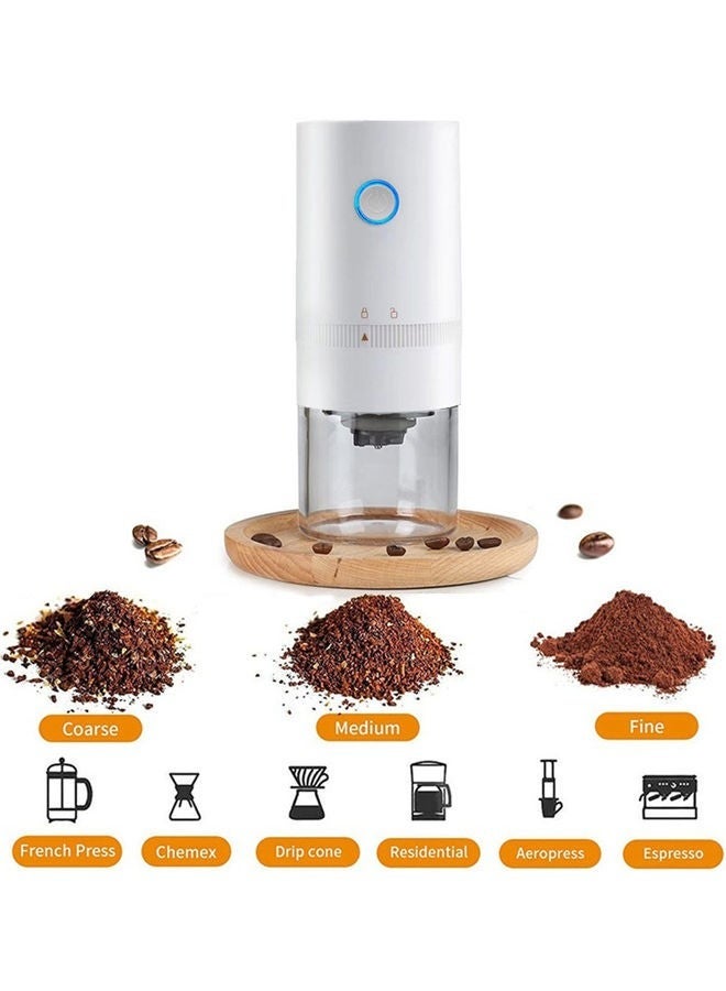 Captaintech Electric Coffee Grinder Machine for Home Travel 13 W Grinder2202195 White - Image 2