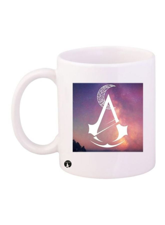 RYN Assassin's Creed Printed Coffee Mug White/Purple/Black