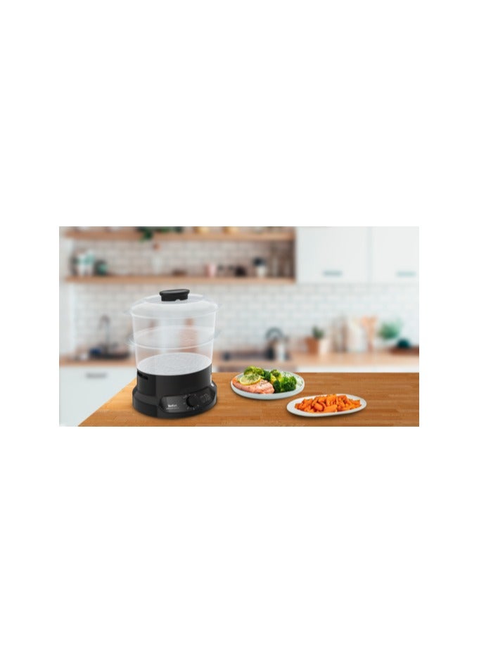 TEFAL STEAM COOKER BLACK VC139865 Black - Image 5