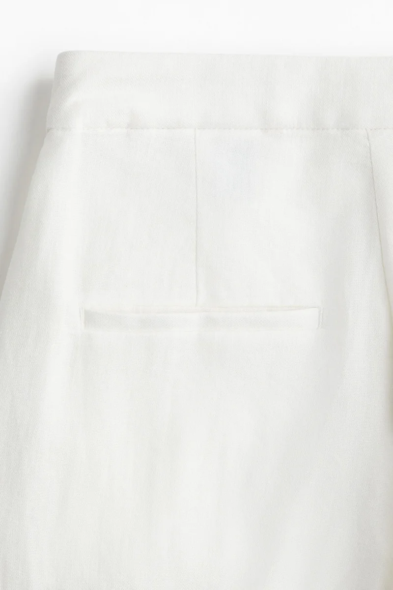 H&M Wide linen-blend trousers