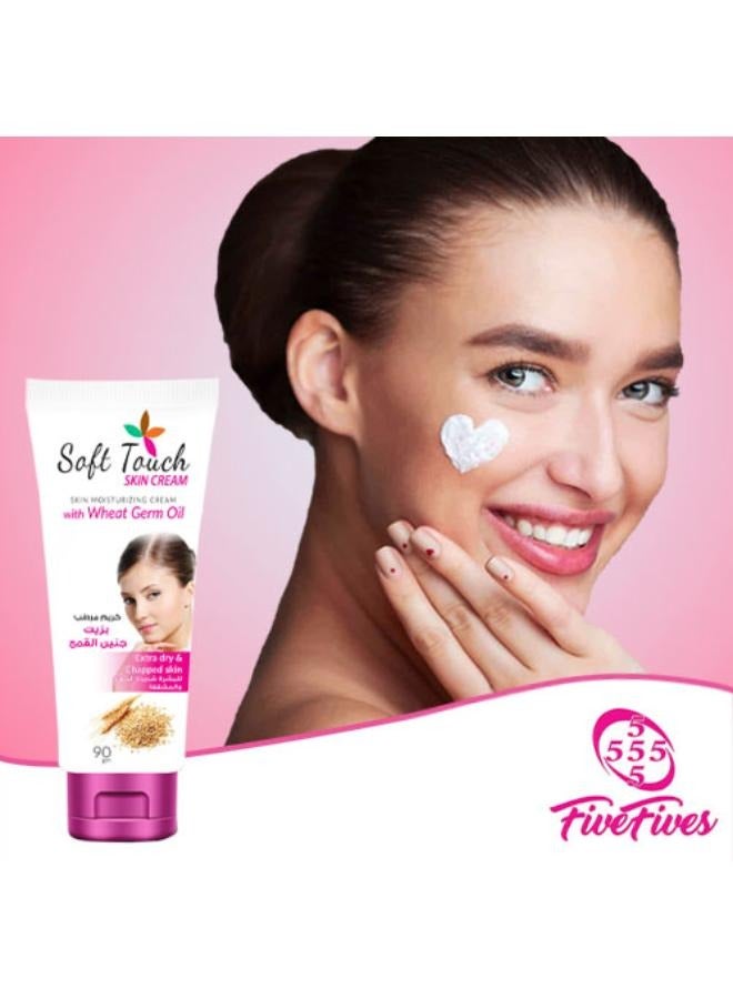 Five Fives Soft Touch Moisturizing Cream with Wheat Germ Oil 90g - Image 3