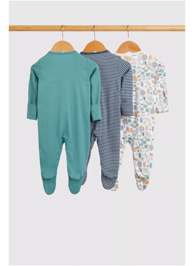 mothercare - طقم ملابس نوم للأطفال بطبعة دب - عبوة من 3 قطع - Image 1