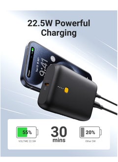 VOLTME 10000 mAh 10000mAh Fast Charging Power Bank, PD 22.5W Portable Charger with PD 3.0 USB-C Input & Output, Ultra-Compact Type-C Rapid Charging Battery Pack, Compatible with iPhone 16 Pro Max/16 Pro/16 Plus/15/14/13/12, Samsung Galaxy S24/S23/S22, iPad Pro, AirPods & More, High-Speed Portable Powerbank (Black)  - Image 4