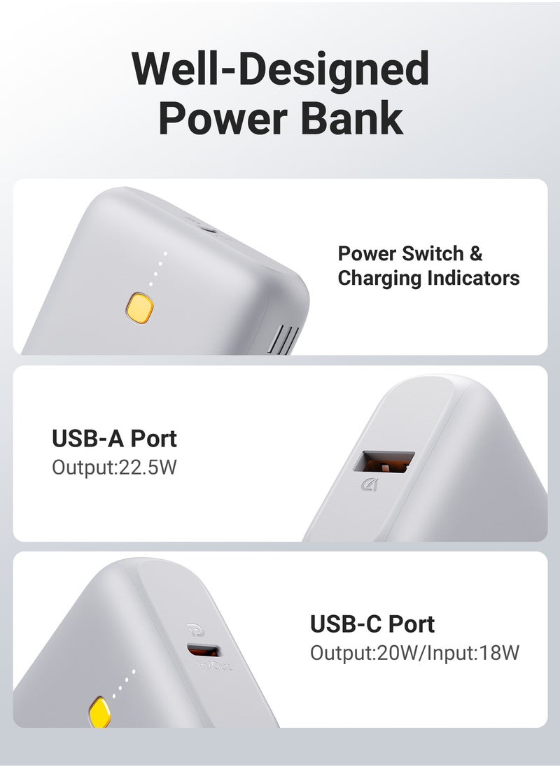VOLTME - 10000 mAh 10000mAh Fast Charging Power Bank, PD 22.5W Portable Charger with PD 3.0 USB-C Input & Output, Ultra-Compact Type-C Rapid Charging Battery Pack, Compatible with iPhone 16 Pro Max/16 Pro/16 Plus/15/14/13/12, Samsung Galaxy S24/S23/S22, iPad Pro, AirPods & More, High-Speed Portable Powerbank (Black) - Image 1
