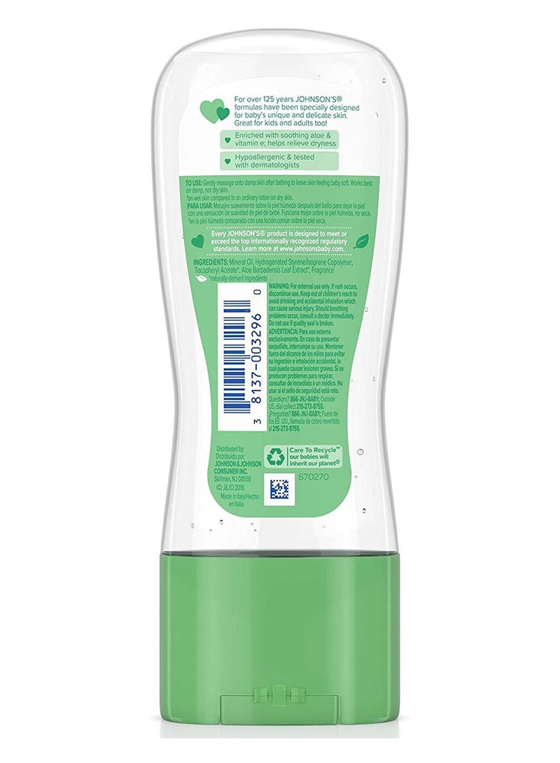 Johnson's Baby Baby Gel Oil With Aloe & Vitamin Clear 192ml  - Image 3
