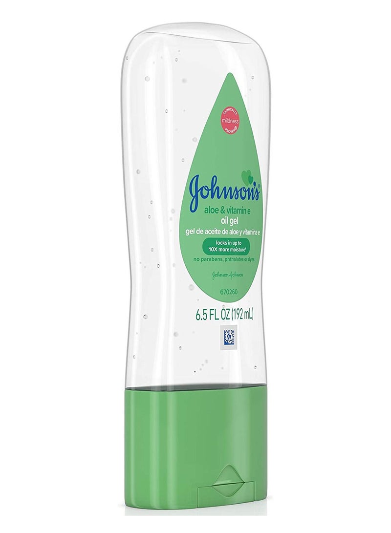 Johnson's Baby Baby Gel Oil With Aloe & Vitamin Clear 192ml  - Image 2