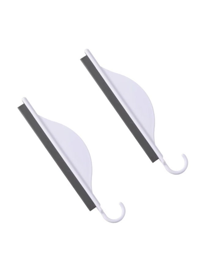 2PCS Shower Glass Cleaner Squeegee with Hanging Hook Mini Silicone Squeegee Kitchen Squeegee for Tile Walls, Mirrors, Kitchen Sink  - Image 5