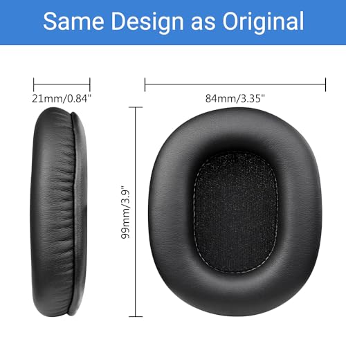 Street27® Replacement Earpad Cushions Compatible with Boat Rockerz 550, Boat Immortal IM 700/IM1000D/IM 1300 Headphones, Earpads with Softer Protein Leather, High-Density Memory Foam Ear Pads - Image 3