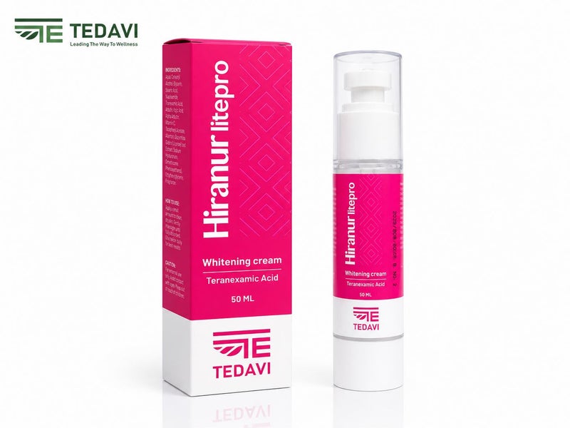 Hiranur Litepro Whitening Cream - Skin Brightening Cream with 6 Active Ingredients for All Skin Types - 50 ml - Image 2