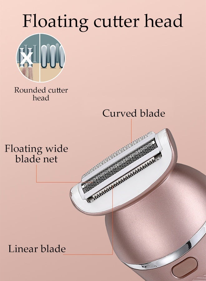 DUNISO Electric Razors for Women，3 in 1 Electric Hair Remover，USB Rechargable Female Epilator，Waterproof and Easy to Clean，for Arms, Legs, Underarms, Bikini Area, and Face - Image 3