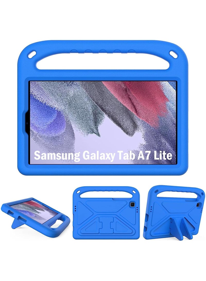 Case for Samsung Galaxy Tab A7 Lite 8.7 Inch 2021 Tablet (SM-T220 / SM-T225), Light Weight Shockproof Case with Handle Kickstand Protective Case for Tab A7 Lite 8.7 (Blue) - Image 1