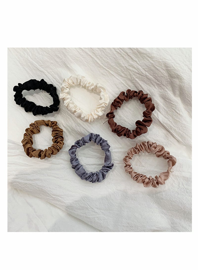 KASTWAVE Satin Hair Scrunchies Silk Ponytail Holder Elastic 12pcs Hair Bands Hair Ties Hair Accessories for Girls Women - Image 3