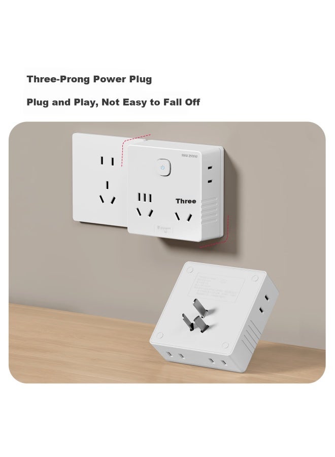 Chigo 86 Type One-to-multiple Expansion Adapter Plug Socket Power Converter Wall Socket Expander One-to-six With Master Switch Wireless 6-port - Image 5