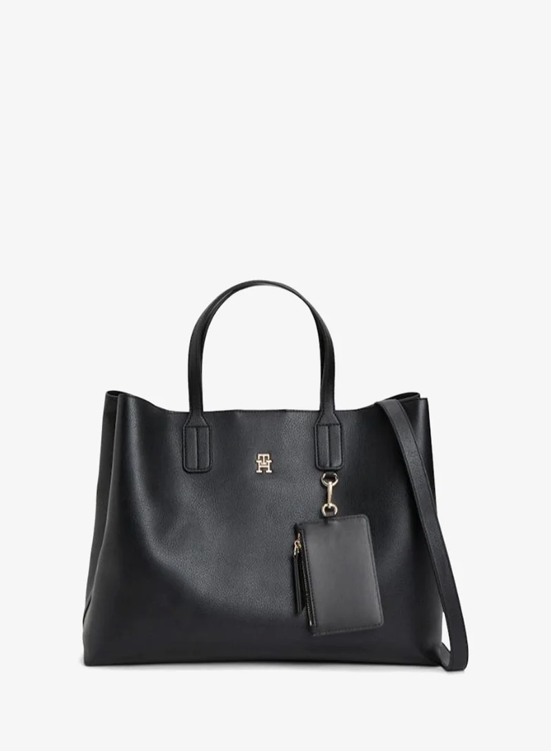 TOMMY HILFIGER Icon Pebble Grain Satchel