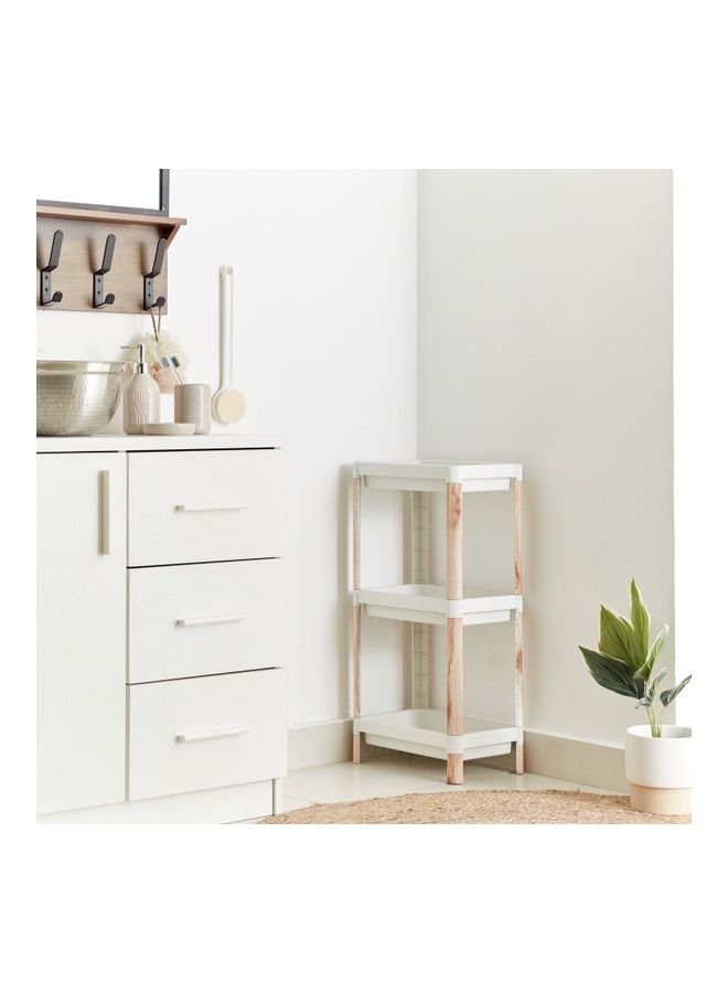 Home Box 3-Tier Caddy With Wooden Finish - Image 1