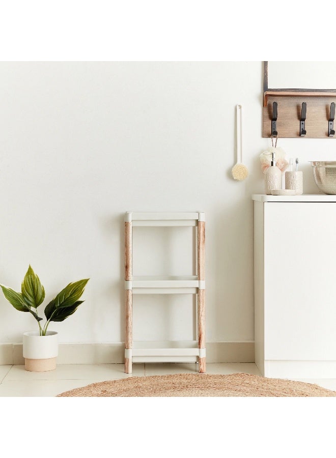 Home Box 3-Tier Caddy With Wooden Finish - Image 3