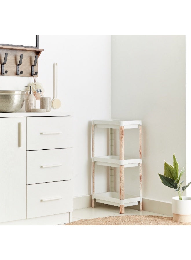 Home Box 3-Tier Caddy With Wooden Finish - Image 1