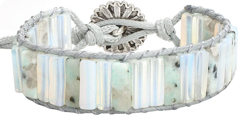 sedmart 7 Chakra Bracelets for Women with Real Stones Leather Wrap Healing Bead Bracelet Women Men Boho Friendship Jewelry - Image 3