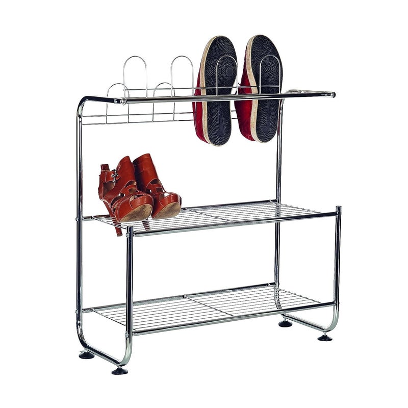 Now Zen Curved Chrome Shoe Rack