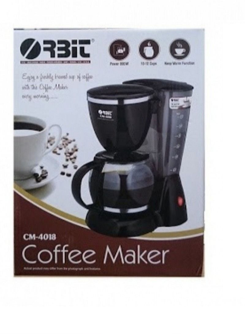 أوربت ماكينة صنع القهوة أسود/شفاف - Image 1