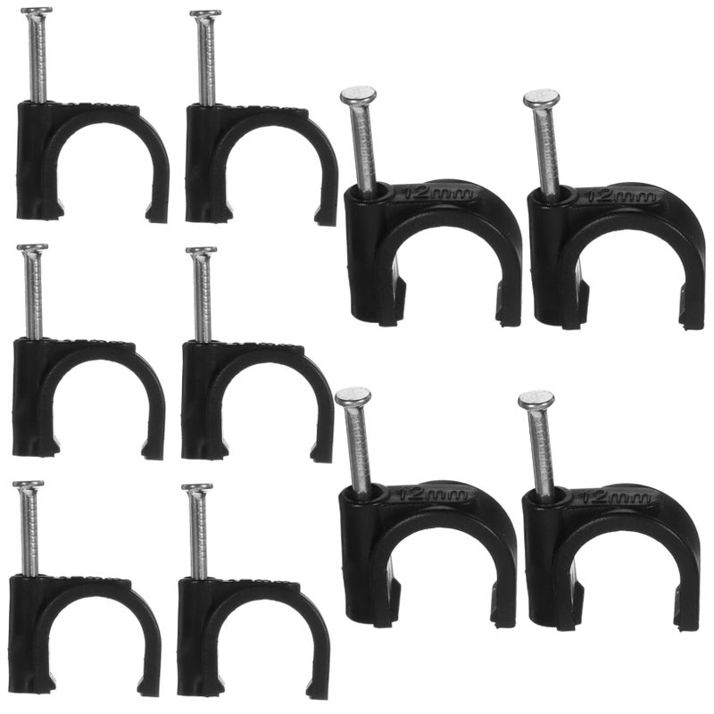 Half Pipe Clamps with Nails 100Pcs for Cable and Pipe Support Tubing Fixture Easy to Use - Image 2