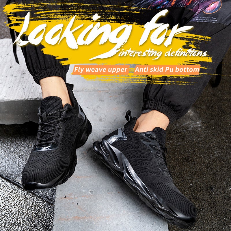 Four Seasons Labor Protection Shoes Wear-Resistant Anti-Smashing Anti-Stab Steel Toe Protection Toe Safety Breathable Comfortable Work Shoes - Image 5