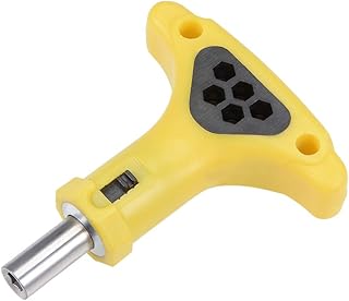 uxcell uxcell Ratchet Screwdriver Adjustable T Shape Wrench Multifunctional Non-Slip Handle for 1/4 Inch Hex Screwdriver Bits  - Image 1