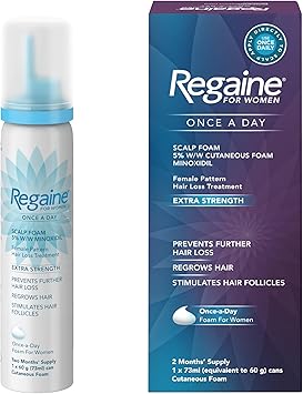 Regaine ريغين للنساء رغوة فروة الرأس مرة واحدة يوميًا 1x 73 مل علاج استعادة الشعر بقوة إضافية لفقدان الشعر لدى النساء لإعادة النمو وتحفيز البصيلات - Image 2