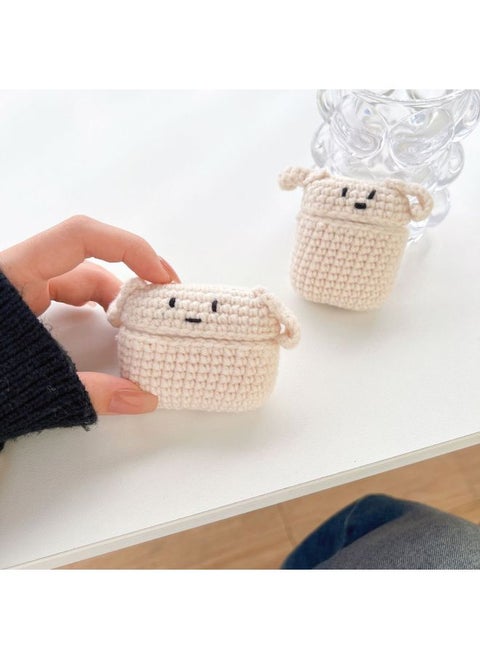 Airpods 4 Headphone Protective Case Cartoon Plush Doll For Apple1/2/3 Gen Pro Wireless Bluetooth Soft-Color:Plush Soft Shell-Short Ears Dog-Model:Airpods Pro/Pro2 Universal (protective Sleeve)