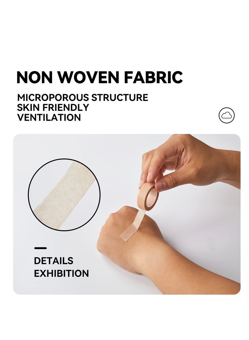 Generic 10 Rolls Flexible Skin Tape Breathable Nose Tape，Micropore Tape, Paper tape medical, Self Adhesive First Aid Bandages for Wound Injuries Swelling (0.5 in x 10 Yd)  - Image 4