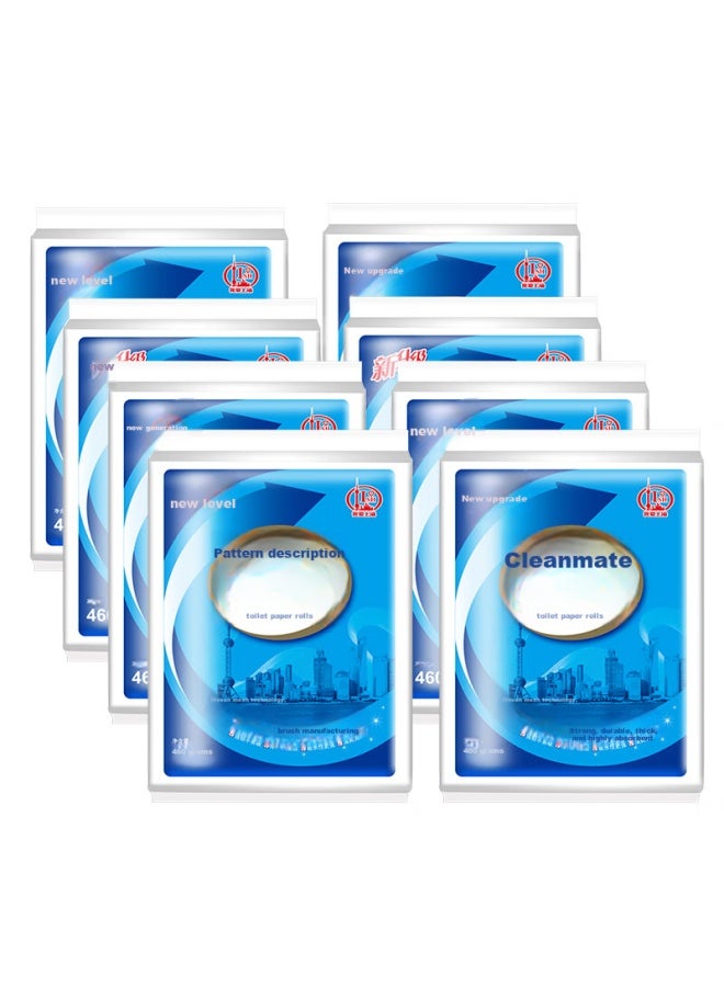 Hygienix Toilet Paper, Jieban Flat Paper 460g*10 Packs, Hoal Ultrasound Blade-cut Paper Grass Paper, Strong And Thick, Difficult To Absorb - Image 3
