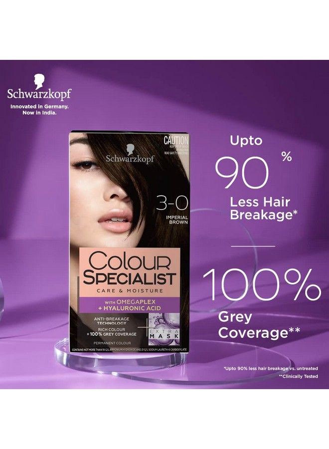 Schwarzkopf Colour Specialist Permanent Hair Colour 165Ml 3.0 Imperial Brown - Image 3