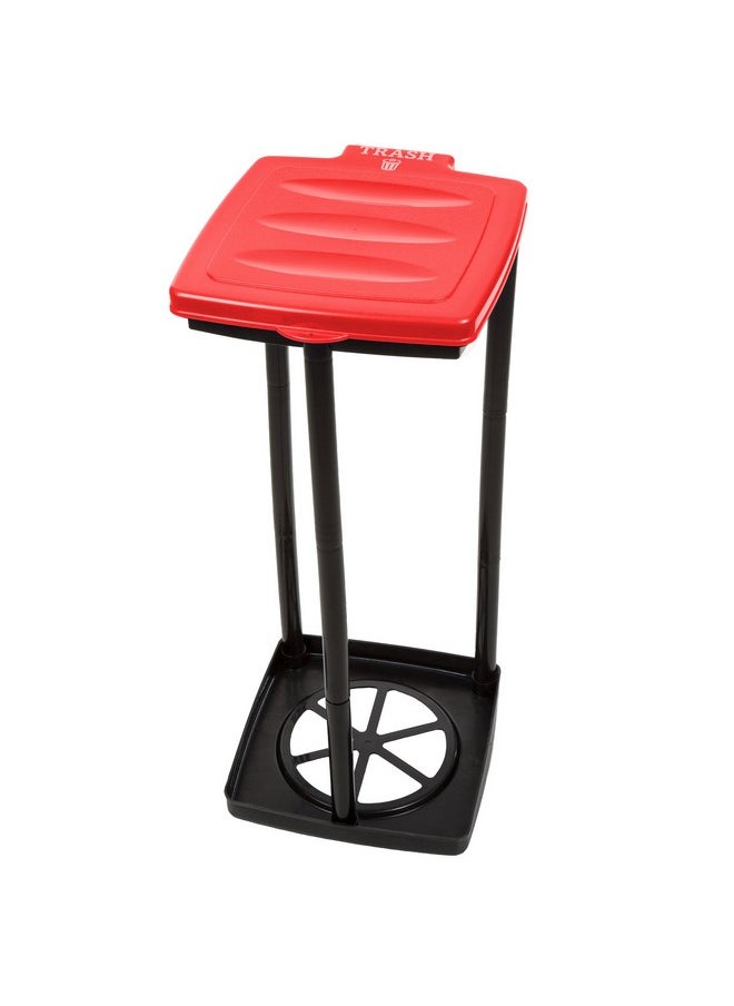 Wakeman Wakeman Portable Trash Bag Holder - Collapsible Trashcan for Garbage - Indoor/Outdoor Use Ideal for Camping, Recycling, and More Outdoors (Red)  - Image 1