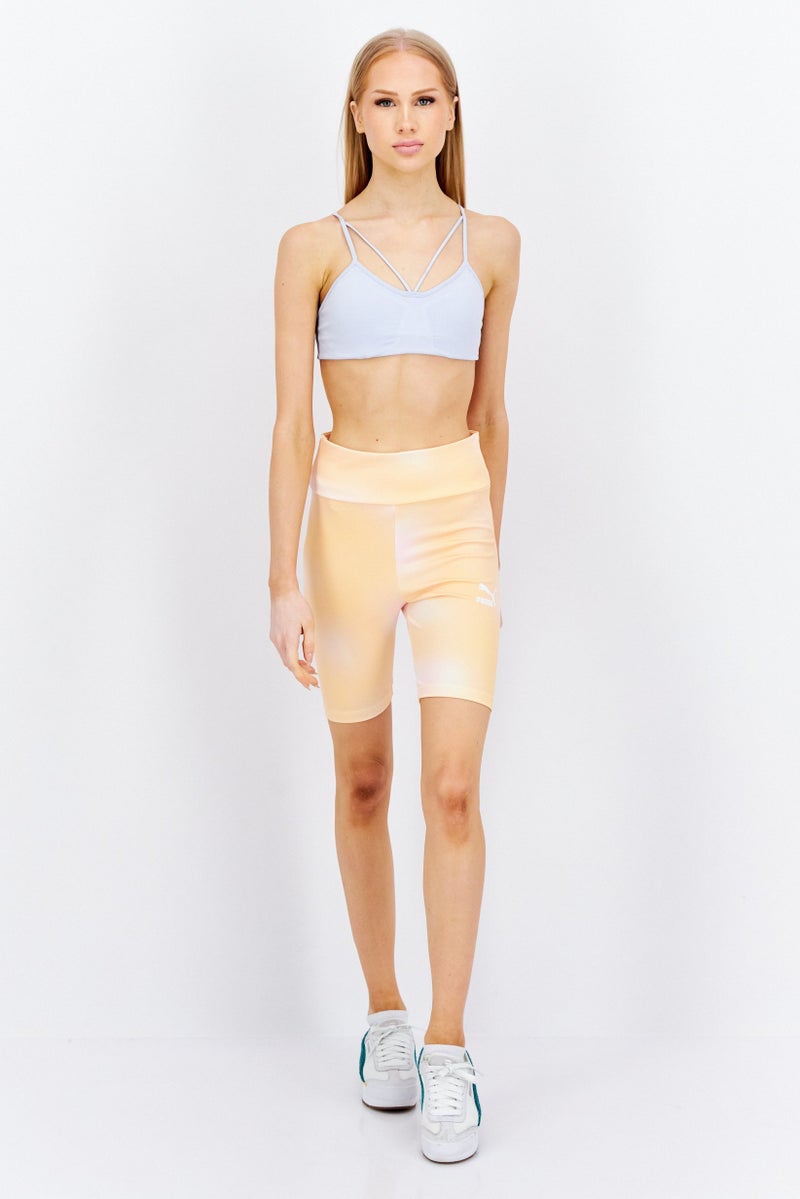 PUMA Women Sportswear Fit Training Shorts, Orange - Image 3