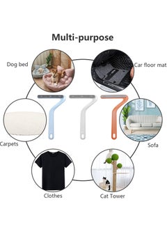 Excefore 6 Pcs Reusable Pet Cat Dog Hair Remover for Furniture Carpet Car Seats and Bedding Woolen Sweater  - Image 4