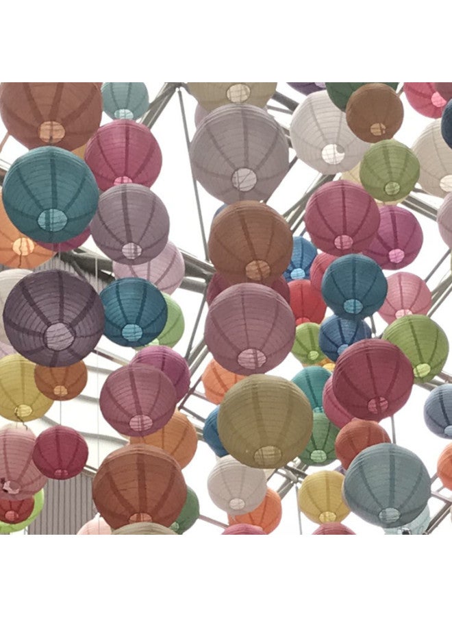 Pantone Wedding Arrangement Colorful Lantern Lantern Spring Festival Wedding Paper Lantern Festive Decoration Foldable Handmade Round Lantern - Image 2