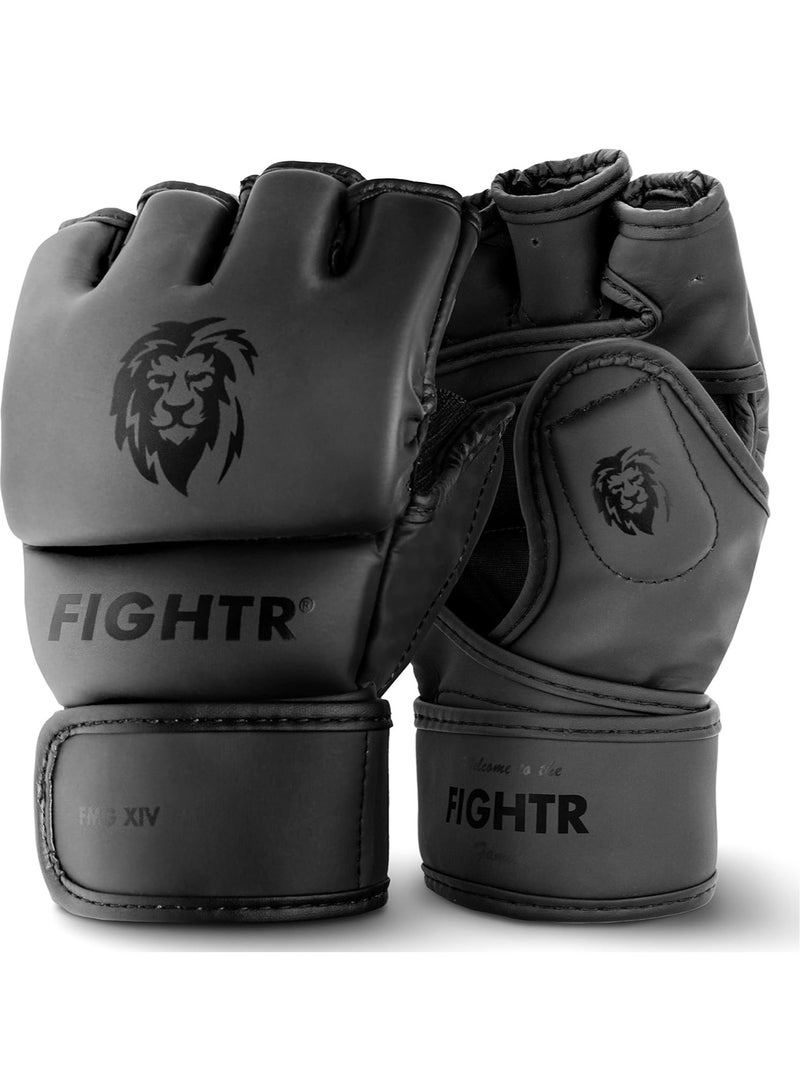 FIGHTR Pro MMA Gloves For Grappling Sparring Training, Kickboxing Martial Arts Muay Thai Punching Bag Mitt Training Boxing For Men And Women | Incl. Carrying Bag - Image 1