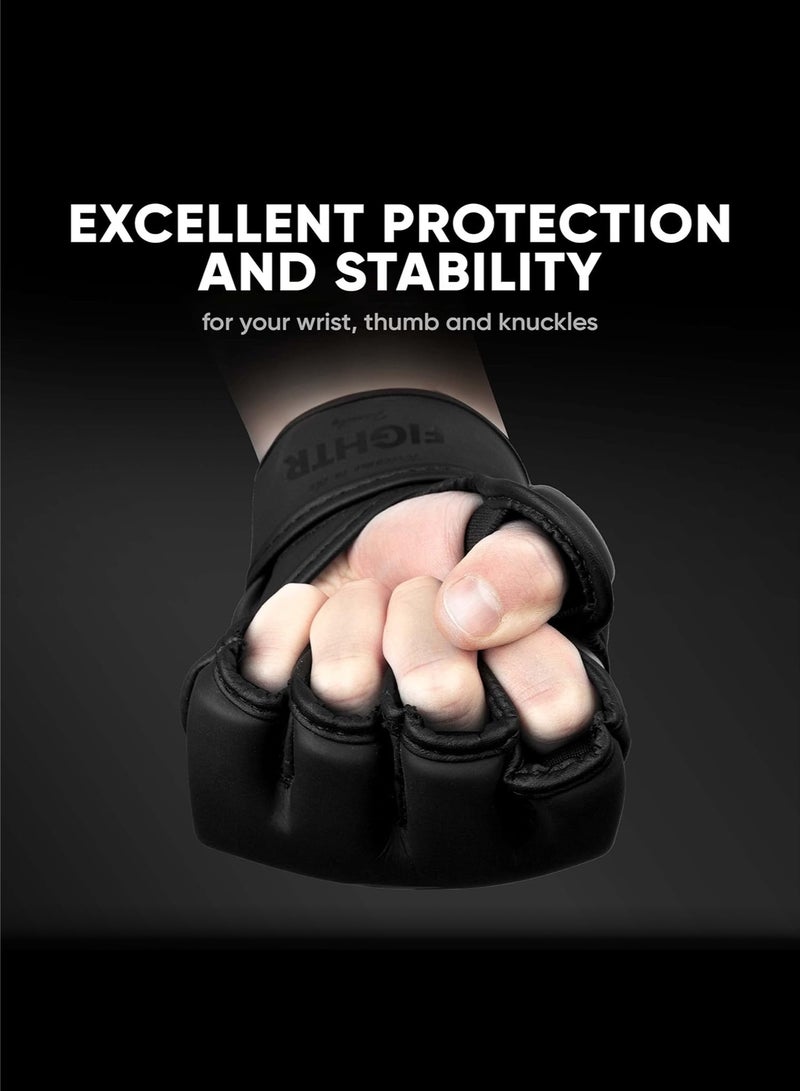 FIGHTR Pro MMA Gloves For Grappling Sparring Training, Kickboxing Martial Arts Muay Thai Punching Bag Mitt Training Boxing For Men And Women | Incl. Carrying Bag - Image 3