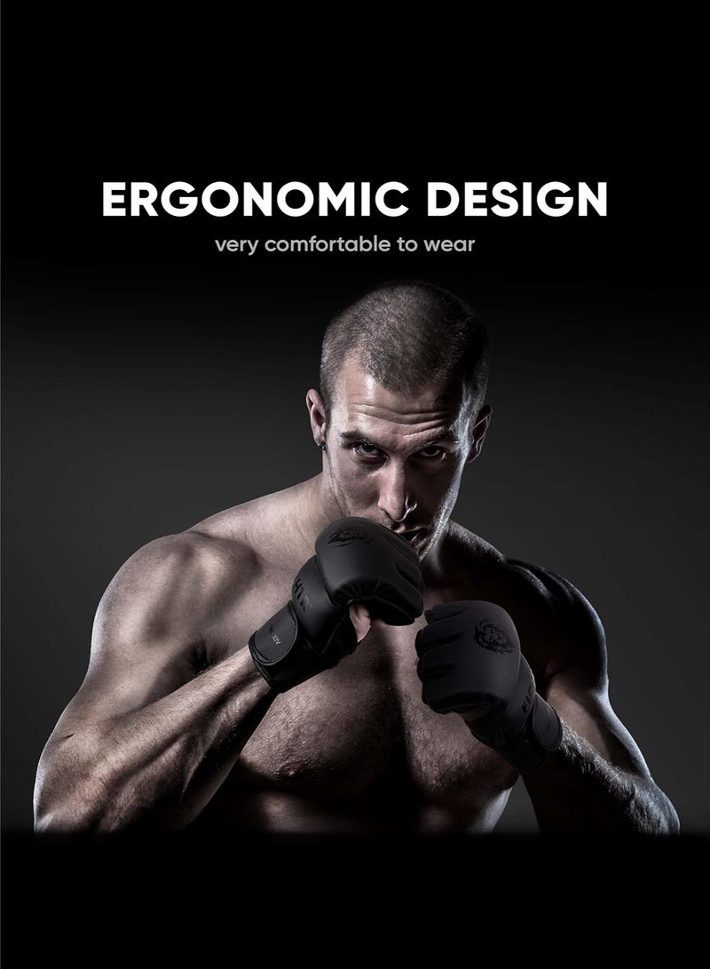 FIGHTR Pro MMA Gloves For Grappling Sparring Training, Kickboxing Martial Arts Muay Thai Punching Bag Mitt Training Boxing For Men And Women | Incl. Carrying Bag - Image 5