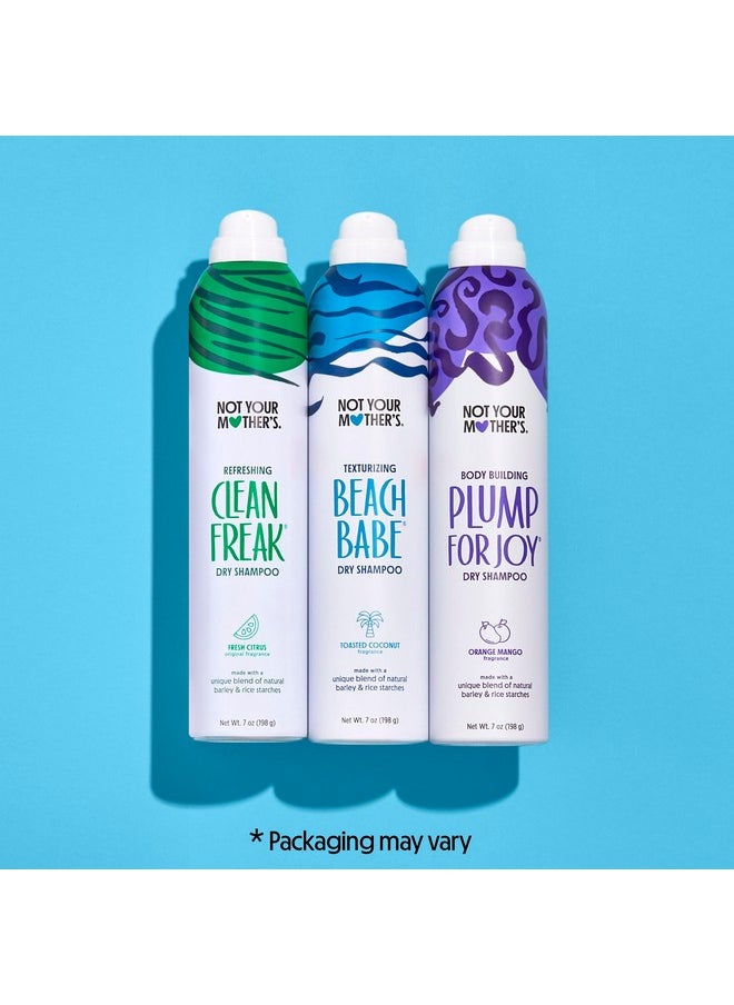 Not Your Mother's Not Your Mother's Dry Shampoo Assortment (3-Pack) - 7 oz - Clean Freak Dry Shampoo, Plump for Joy Dry Shampoo, Beach Babe Dry Shampoo - Instantly Absorbs Oil in Hair  - Image 2